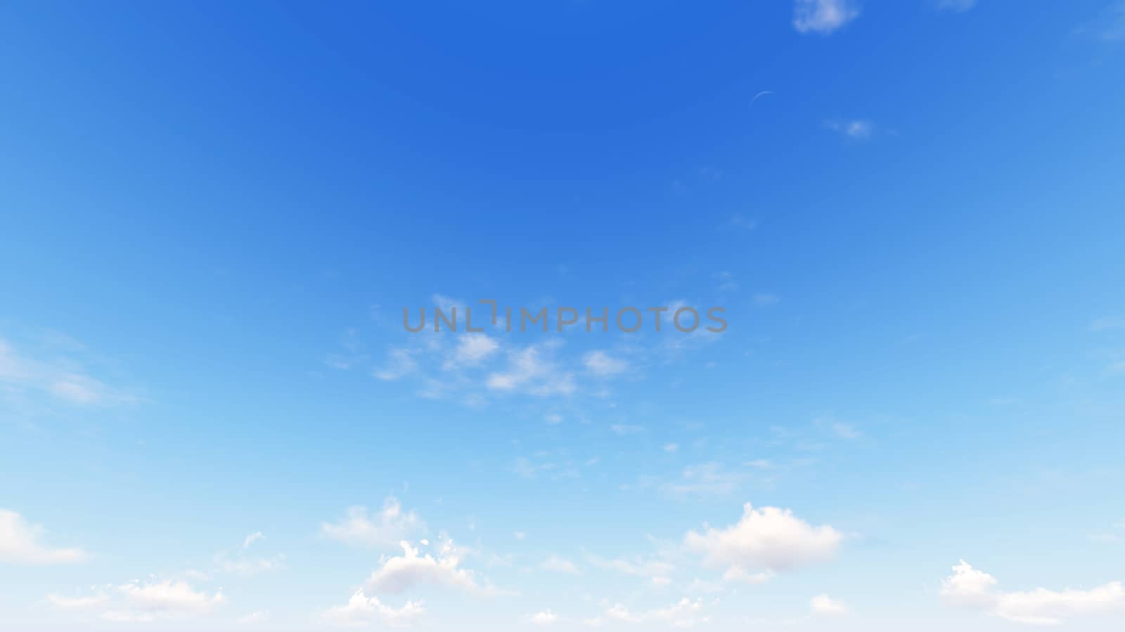 Cloudy blue sky abstract background, blue sky background with tiny clouds, 3d rendering

