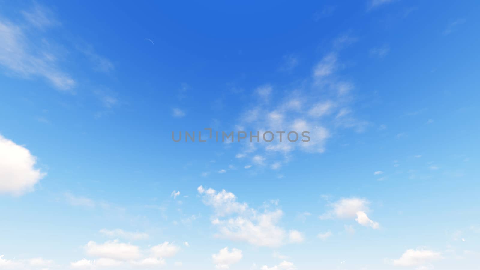 Cloudy blue sky abstract background, blue sky background with tiny clouds, 3d rendering

