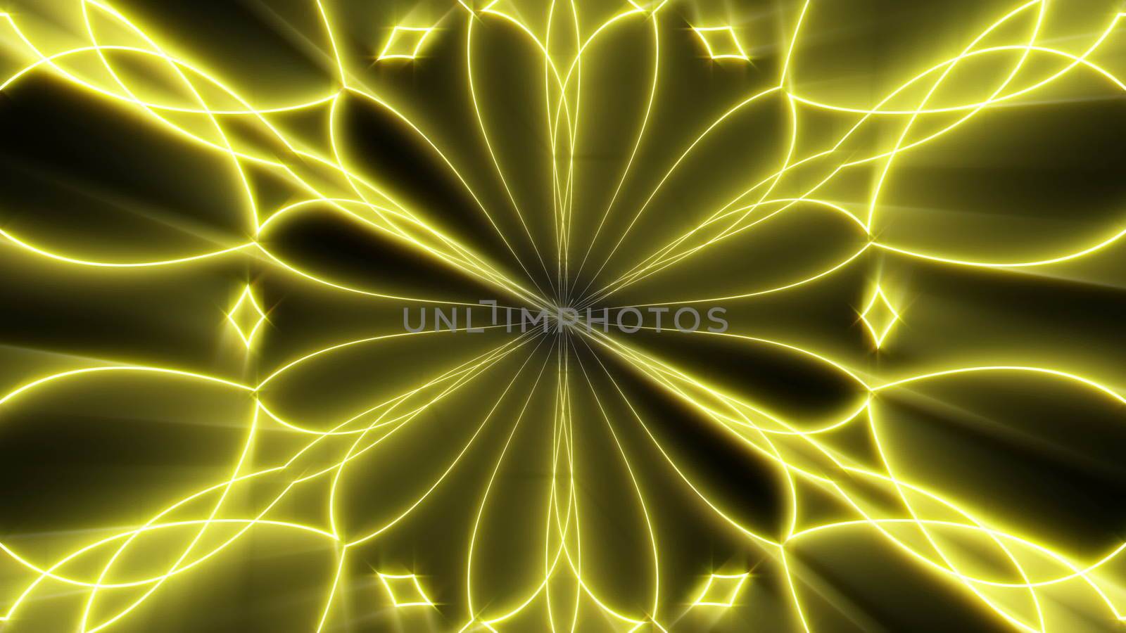 Shining gold kaleidoscope background by nolimit046