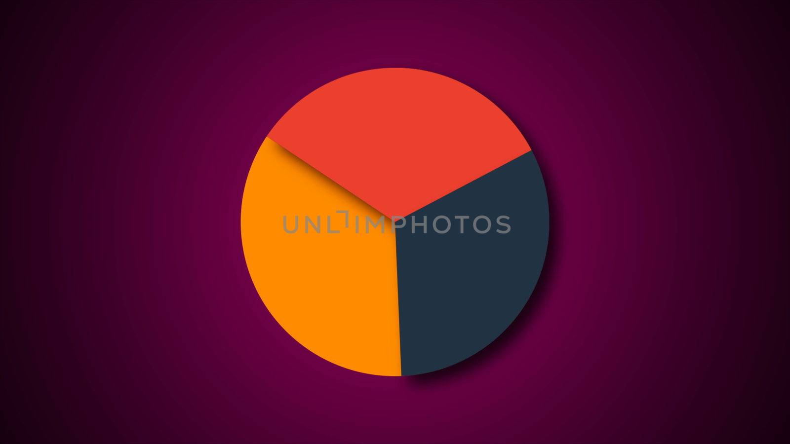 Circle diagram for presentation, Pie chart