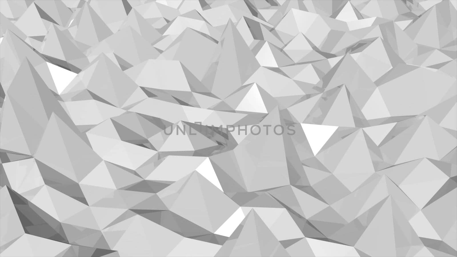 Abstract seamless triangular crystalline background animation