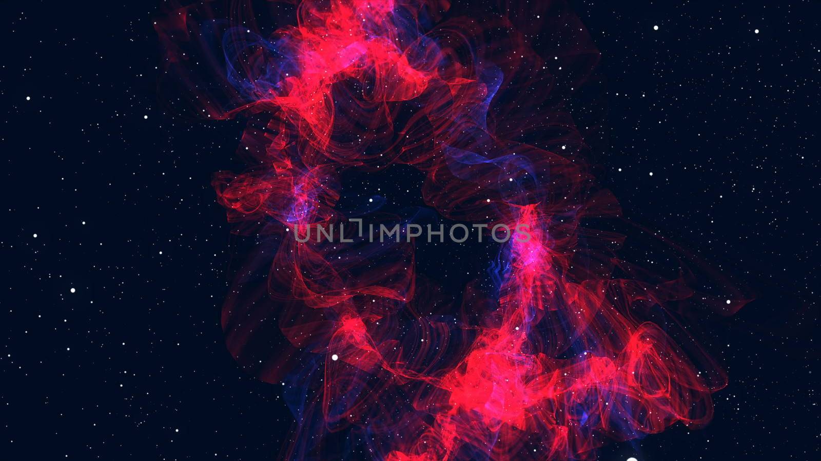 Approximation to the fantastic and colorful nebula. Realistic Galaxy Milky Way