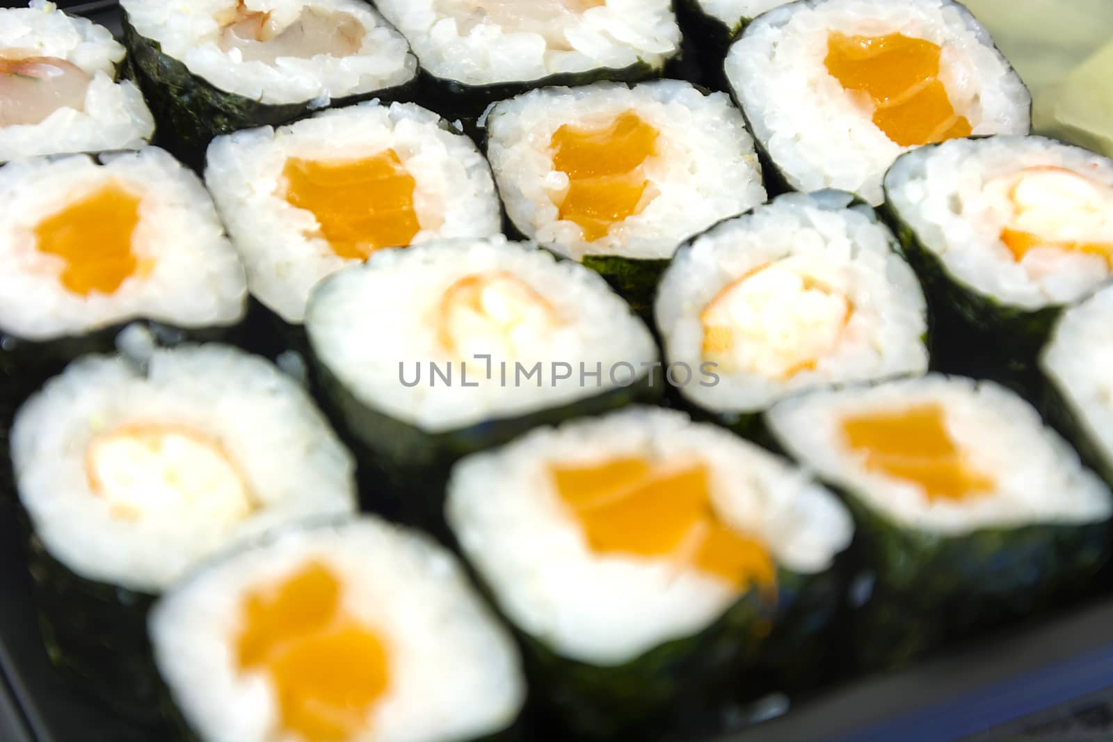 fresh sushi dinner by rarrarorro