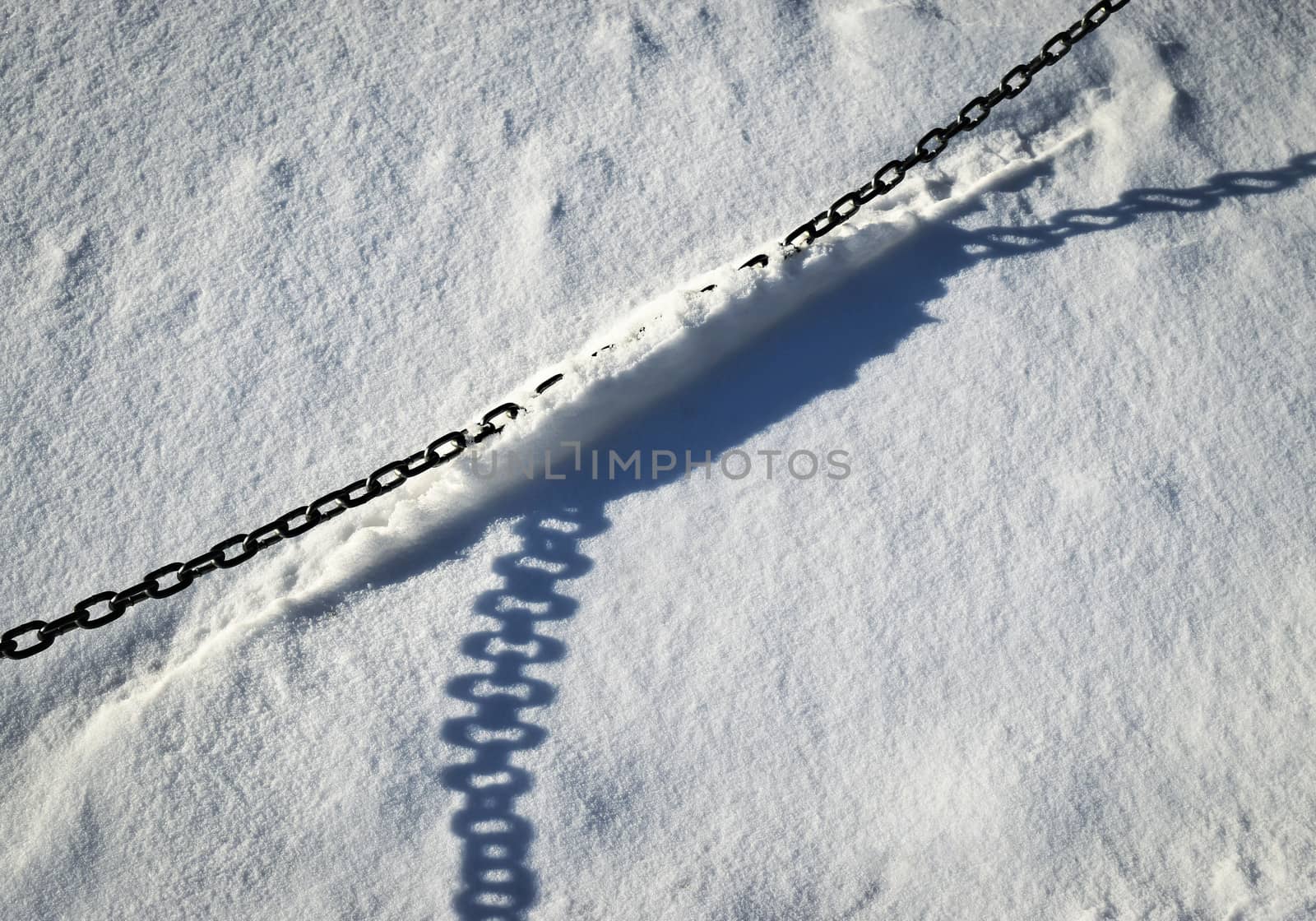 seasonal winter background snowy iron chain