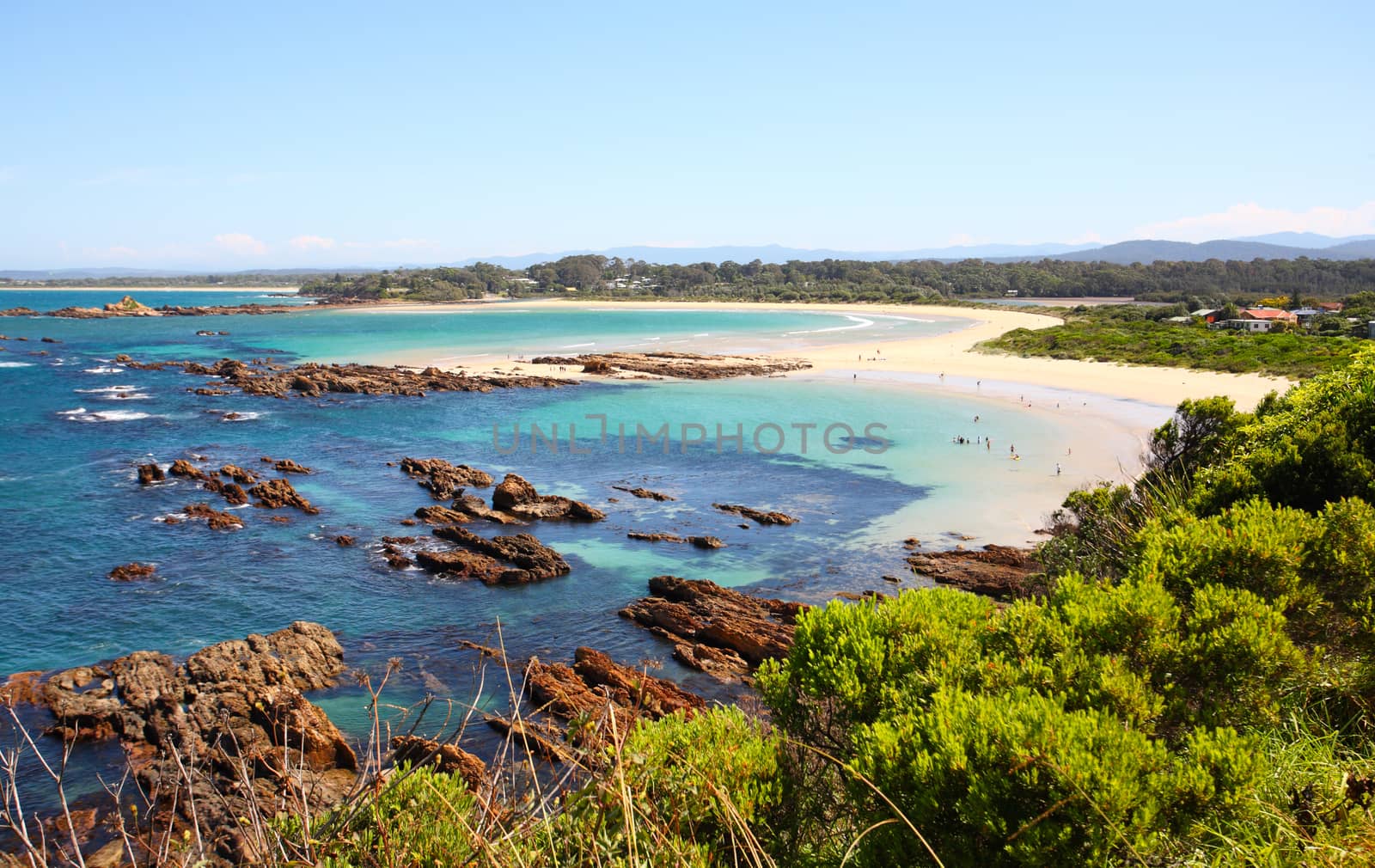Tourists and holidaymakers enjoying the beautiful beaches of Australia