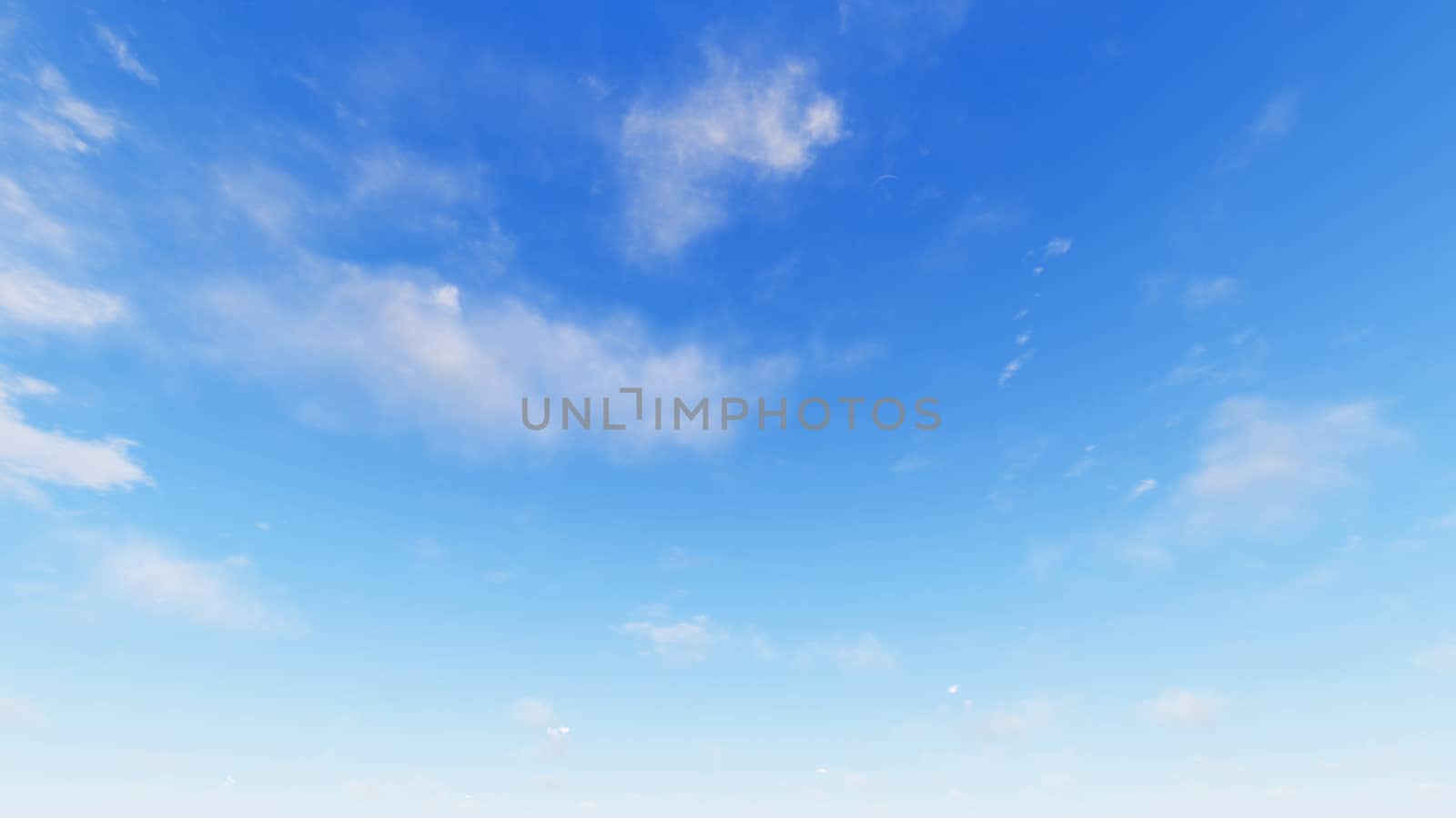 Cloudy blue sky abstract background, blue sky background with tiny clouds, 3d rendering

