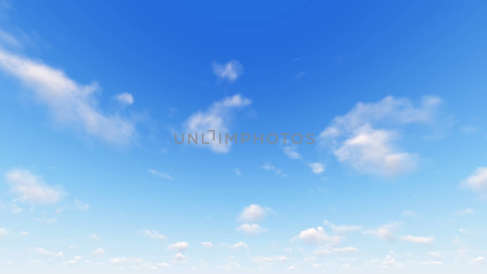 Cloudy blue sky abstract background, blue sky background with tiny clouds, 3d rendering

