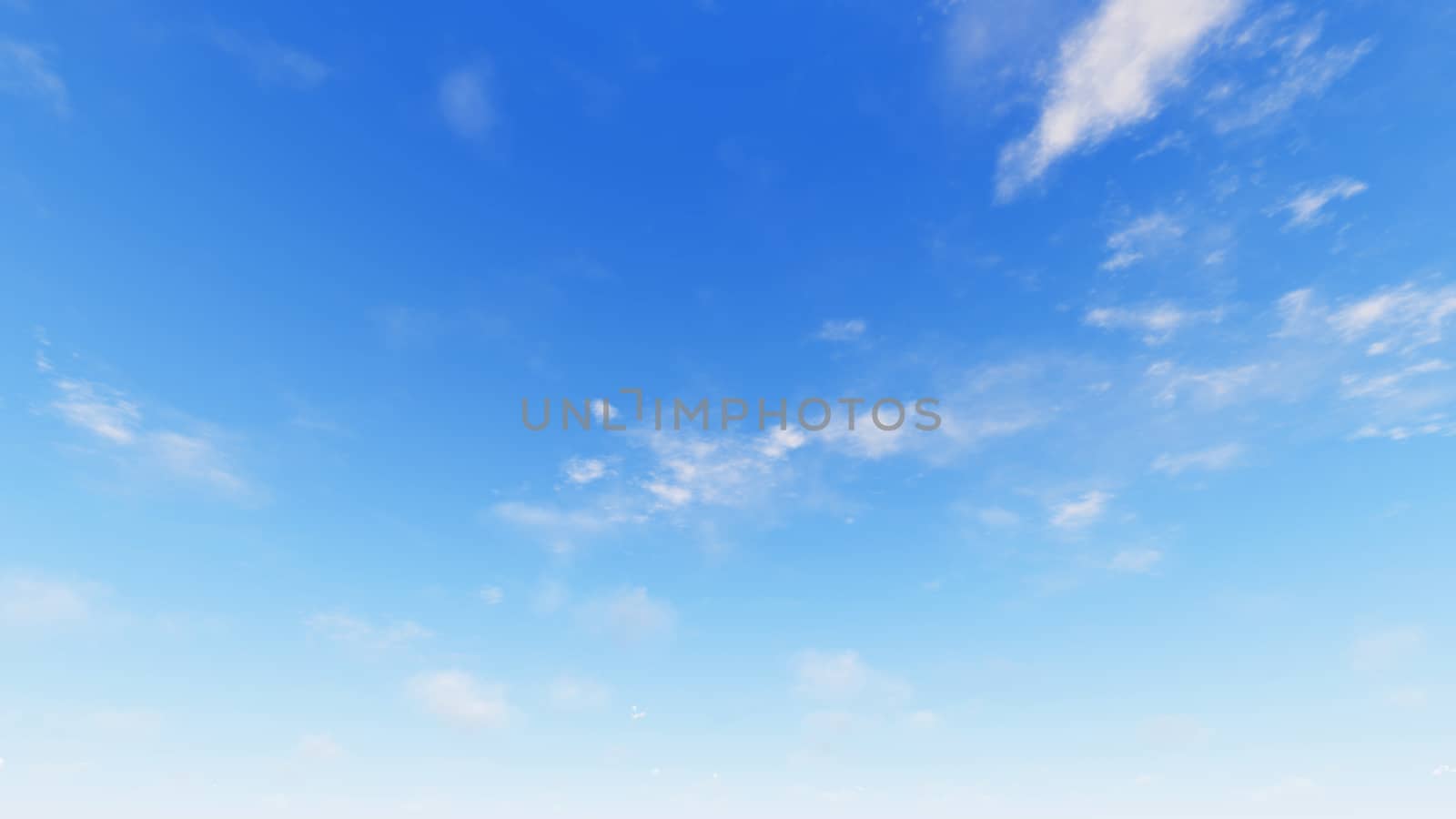 Cloudy blue sky abstract background, blue sky background with tiny clouds, 3d rendering

