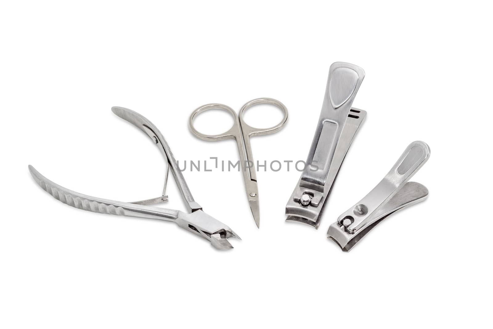 Three nail clippers different types and sizes and nail scissors by anmbph