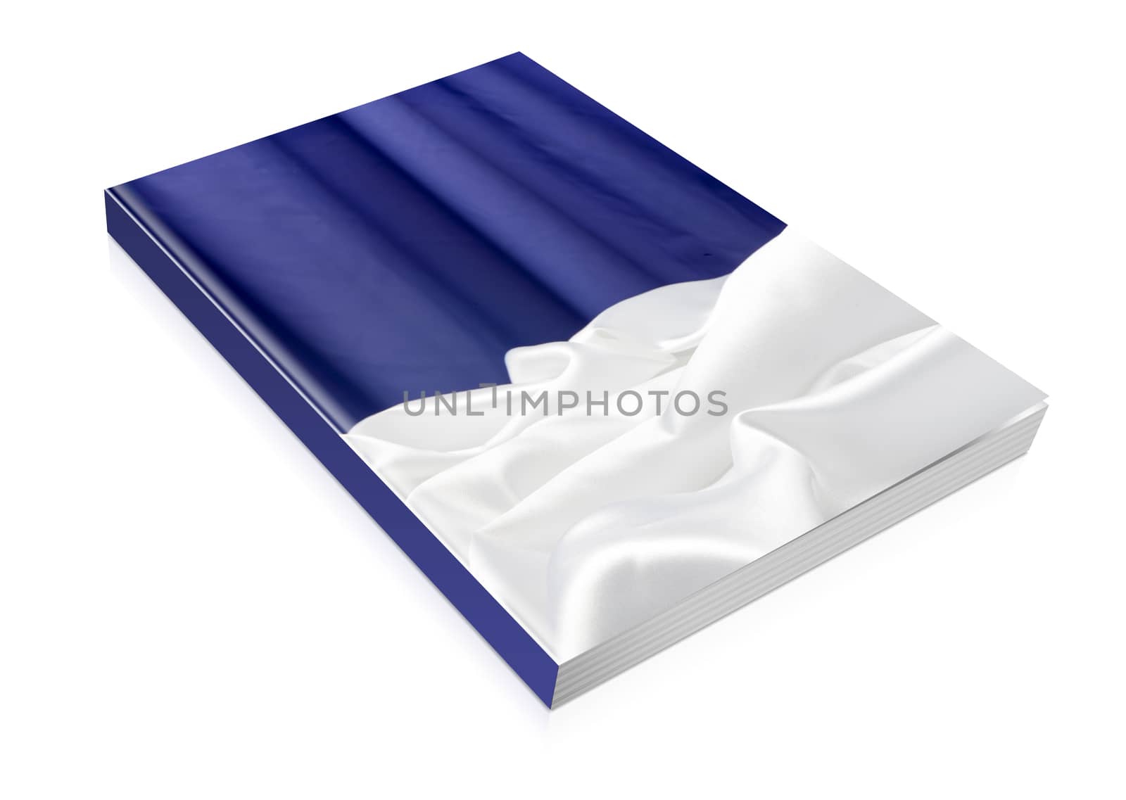 book of a elegant background with a colorful fabric