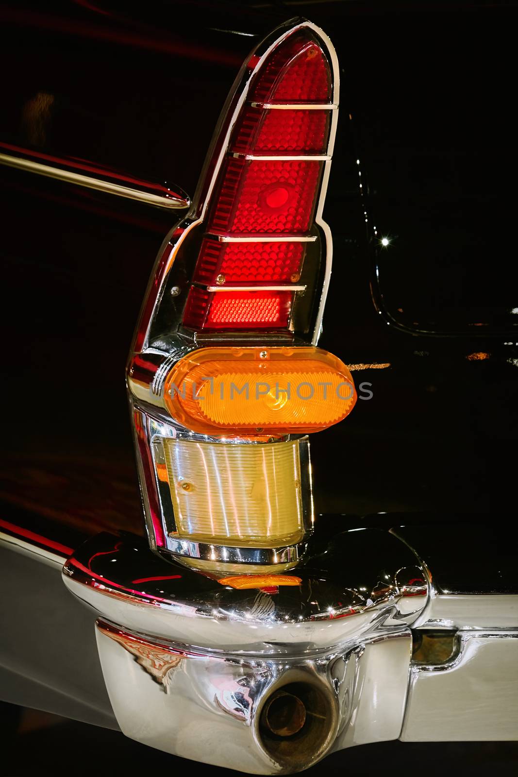 Back Lamp of an Old Car