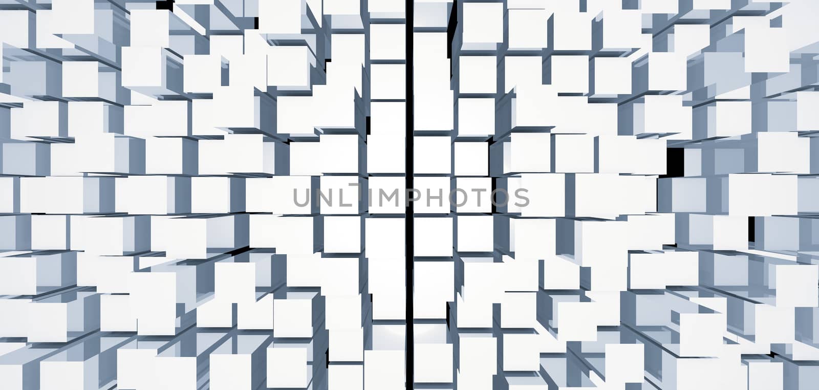 Abstract image of cubes background. 3D rendered backdrop