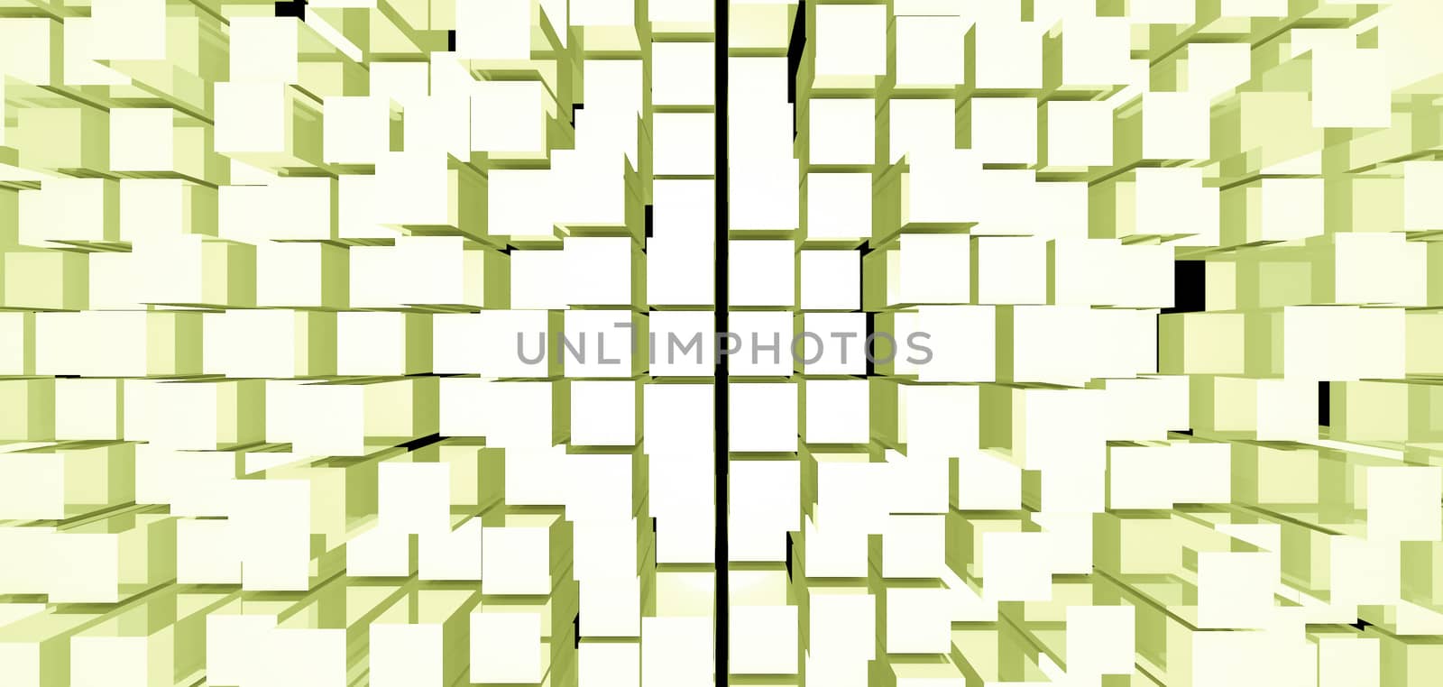 Abstract image of cubes background. 3D rendered backdrop