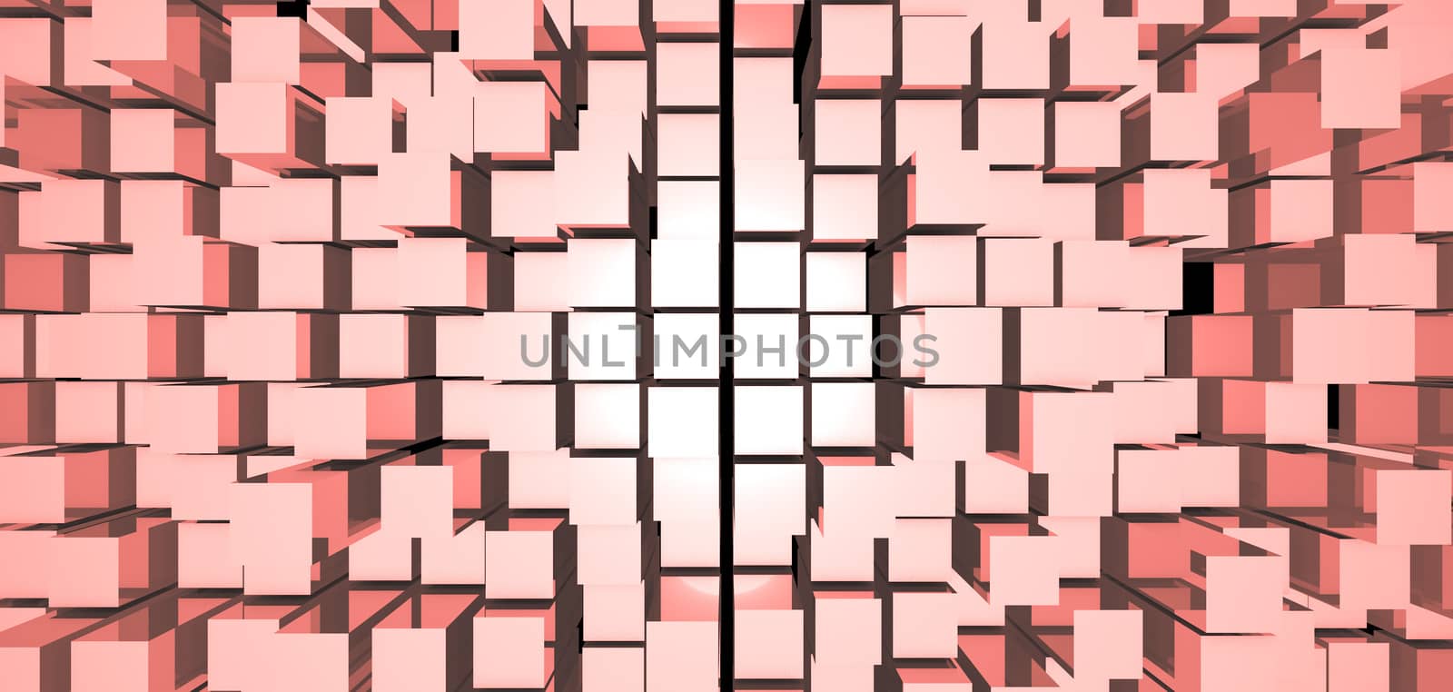 Abstract image of cubes background. rendered backdrop by nolimit046