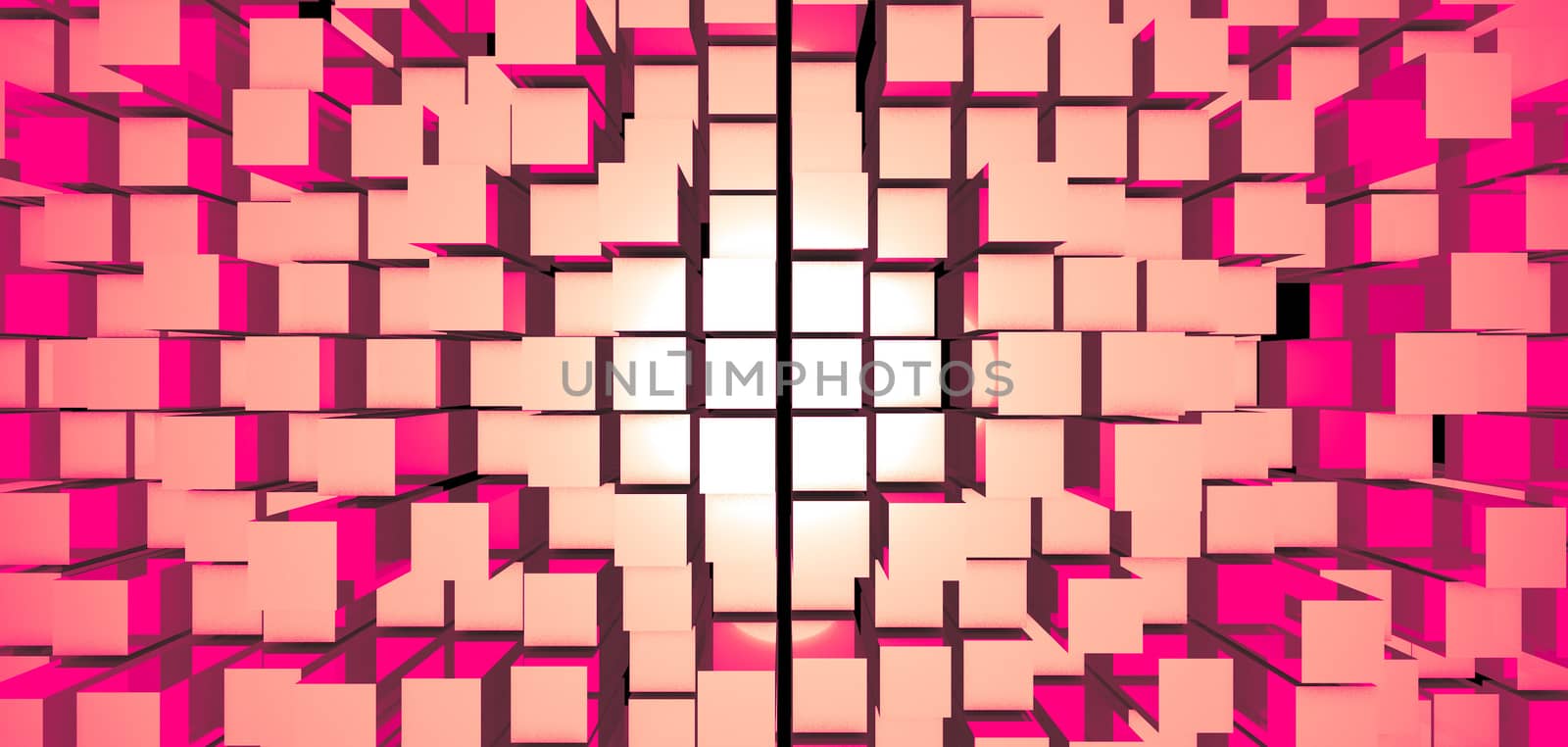 Abstract image of cubes background. rendered backdrop by nolimit046