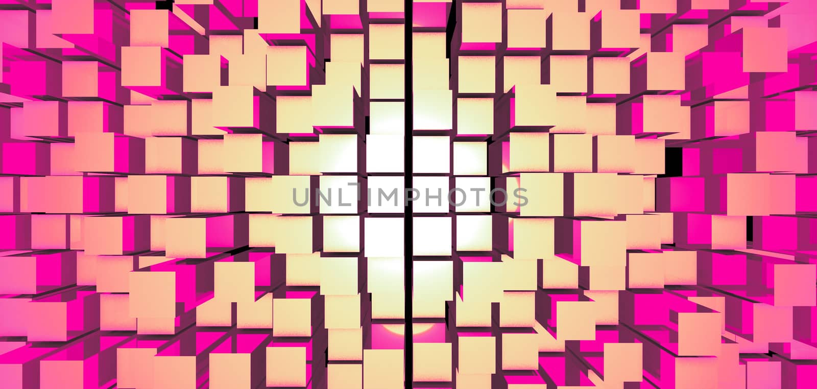 Abstract image of cubes background. 3D rendered backdrop