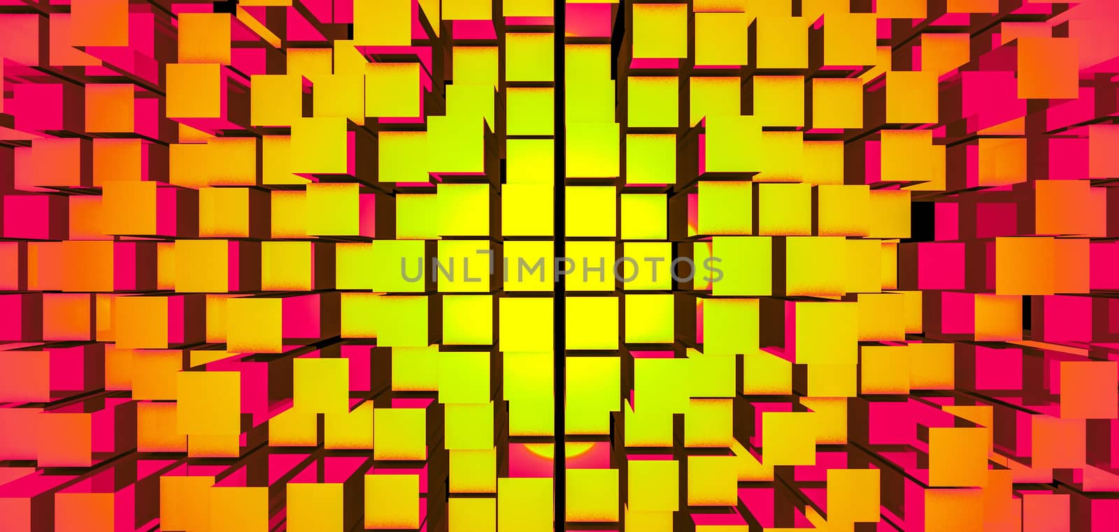 Abstract image of cubes background. 3D rendered backdrop