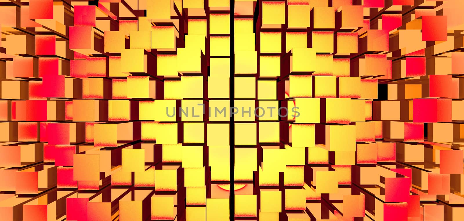 Abstract image of cubes background. rendered backdrop by nolimit046