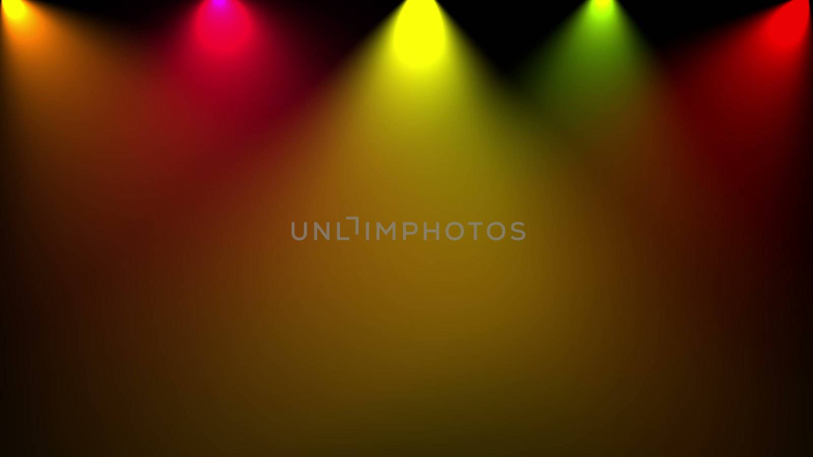 Disco light. Computer graphic. Different colors by nolimit046