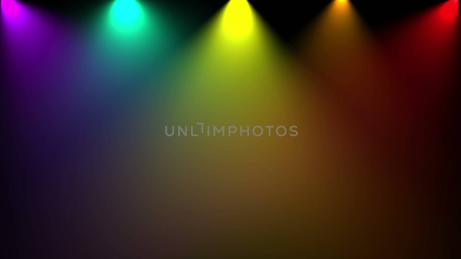 Disco light. Computer graphic. Different colors by nolimit046