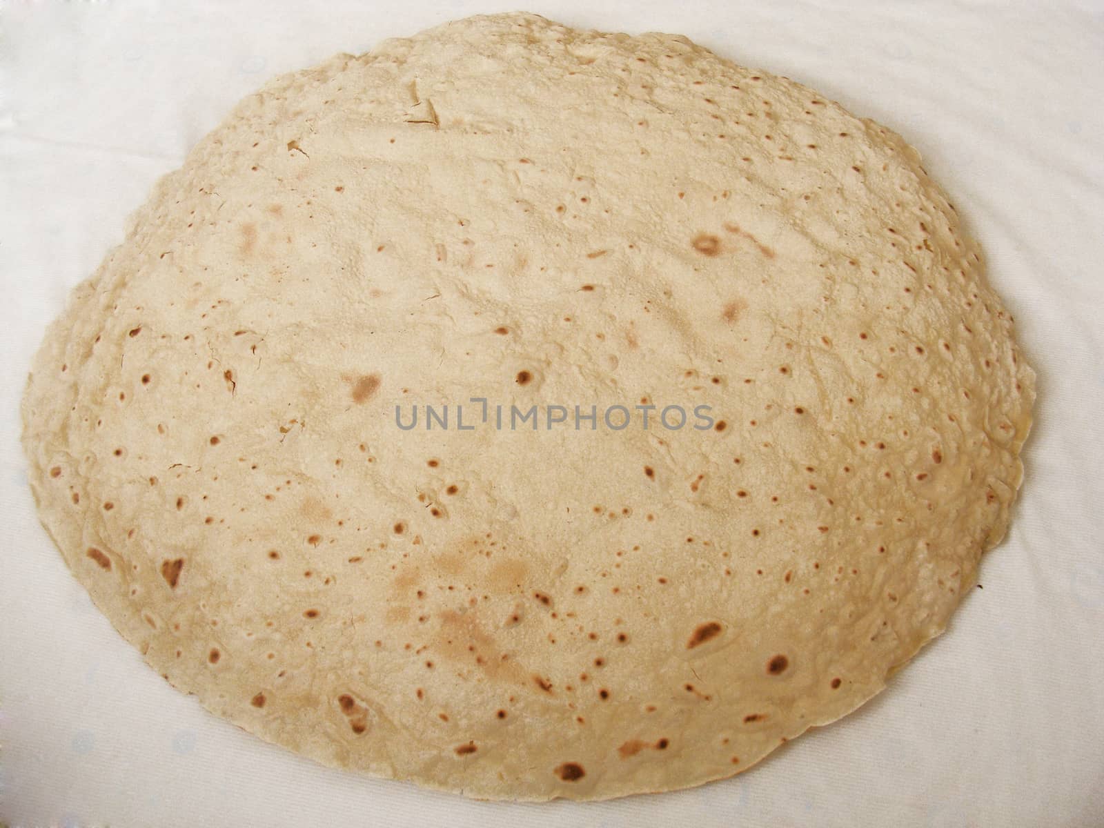 Yufka bread made from natural wheat flour paste