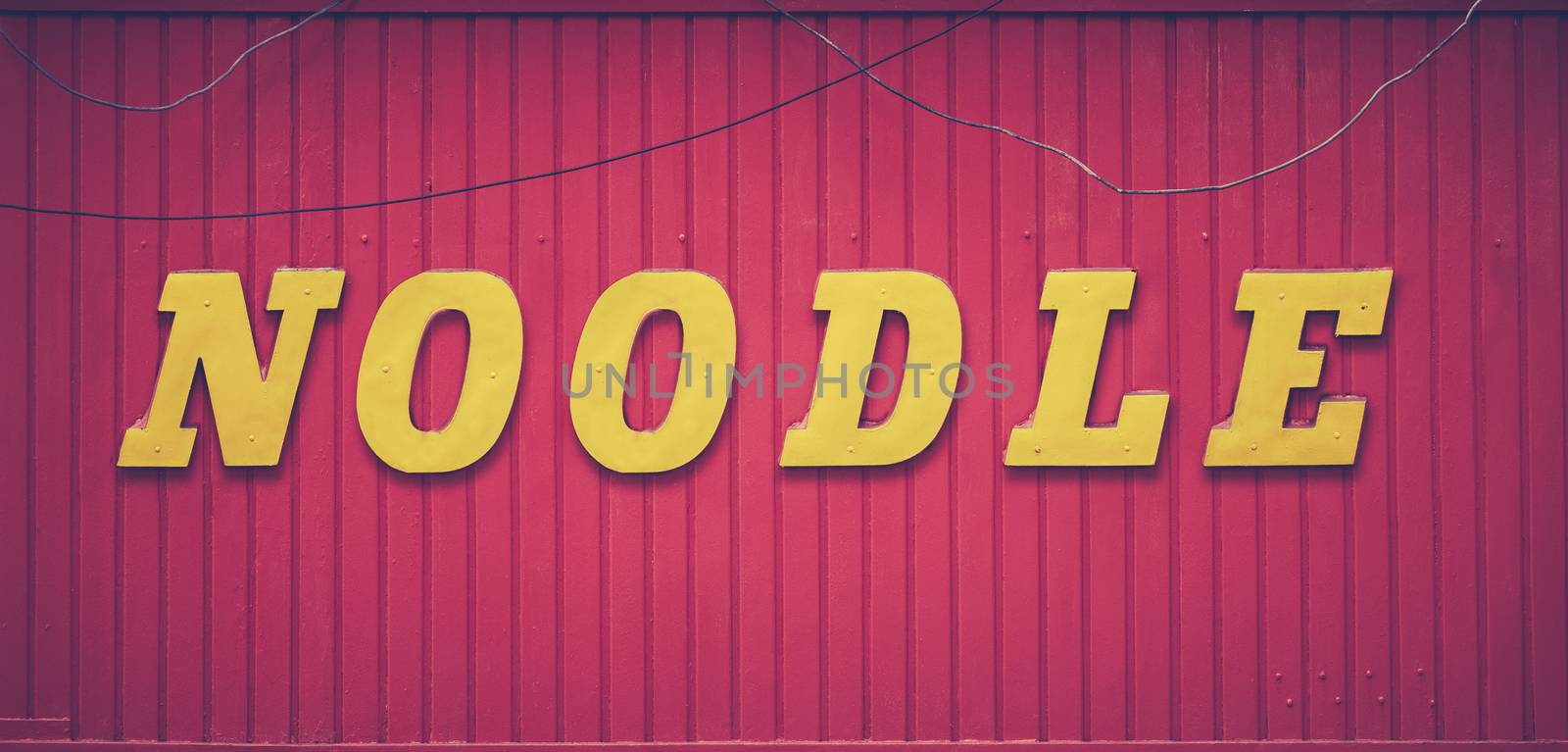 Retro Noodle Bar Sign by mrdoomits