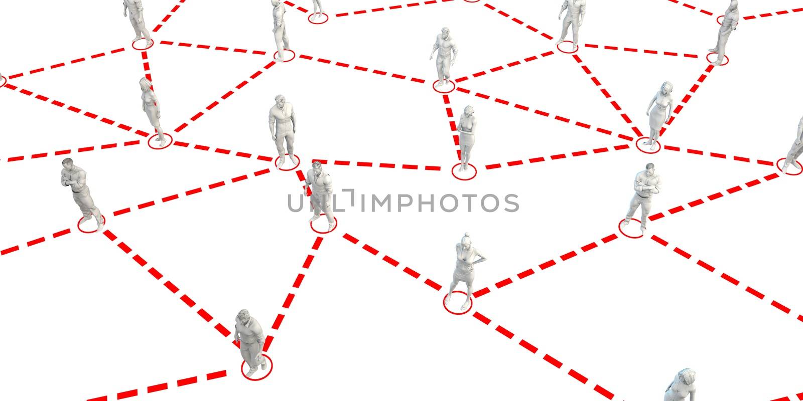 Business Networking on the Internet on White