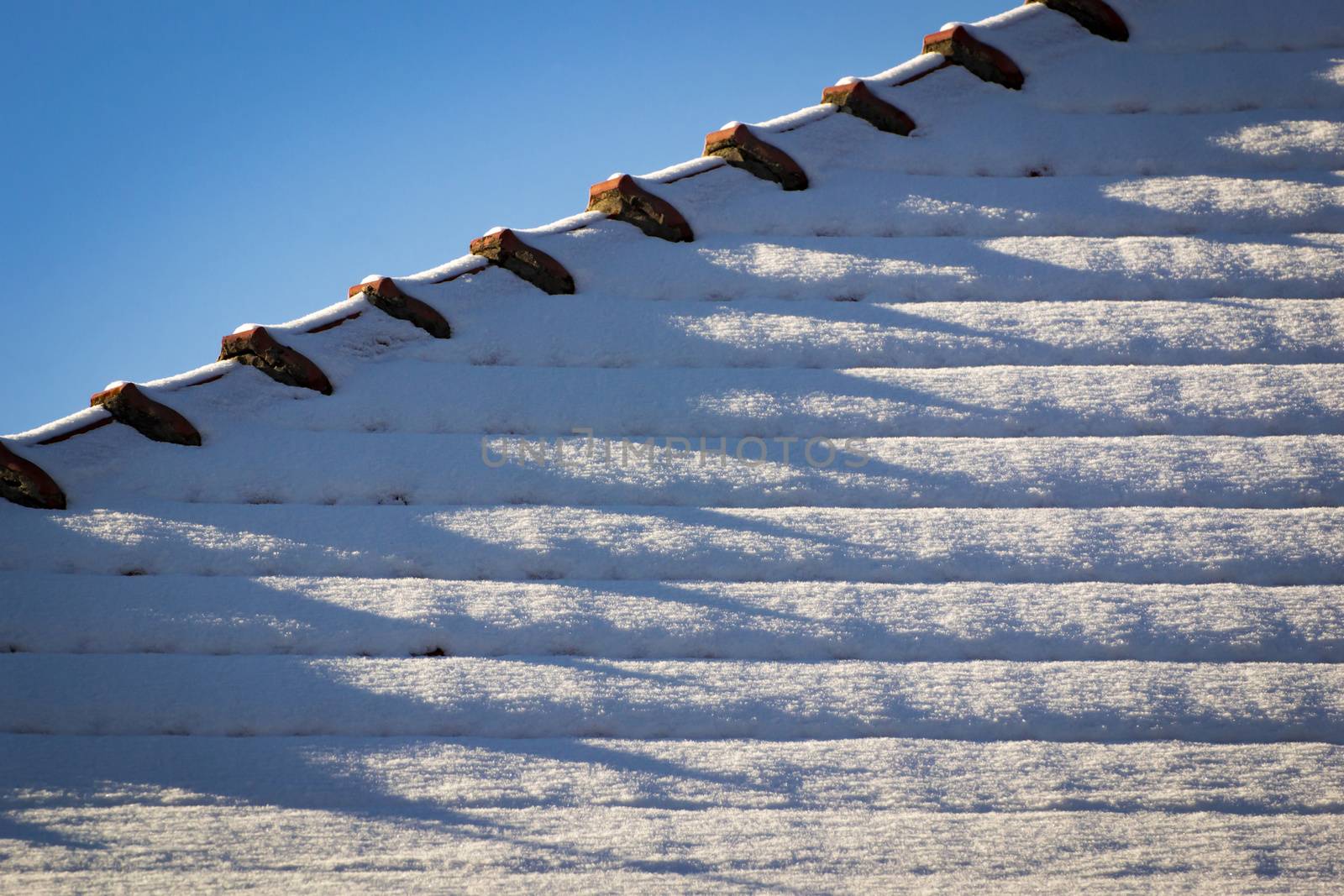 seasonal background snowy detail tiled roof