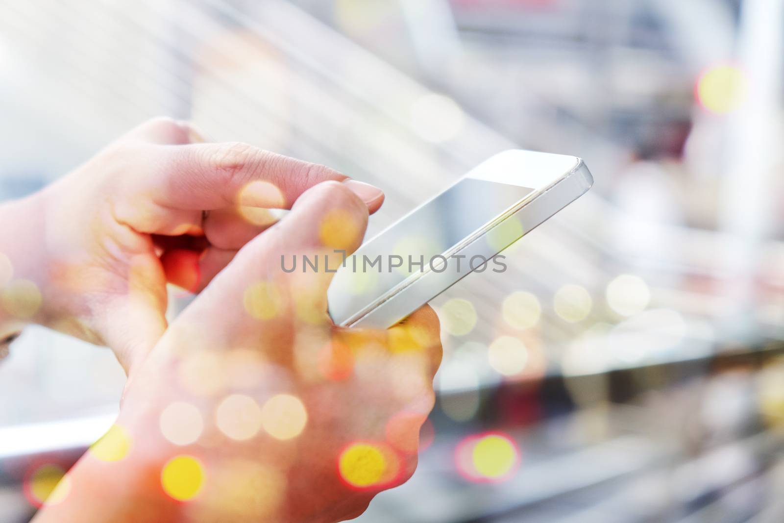 People Using a Smart Phone background,Communication technology