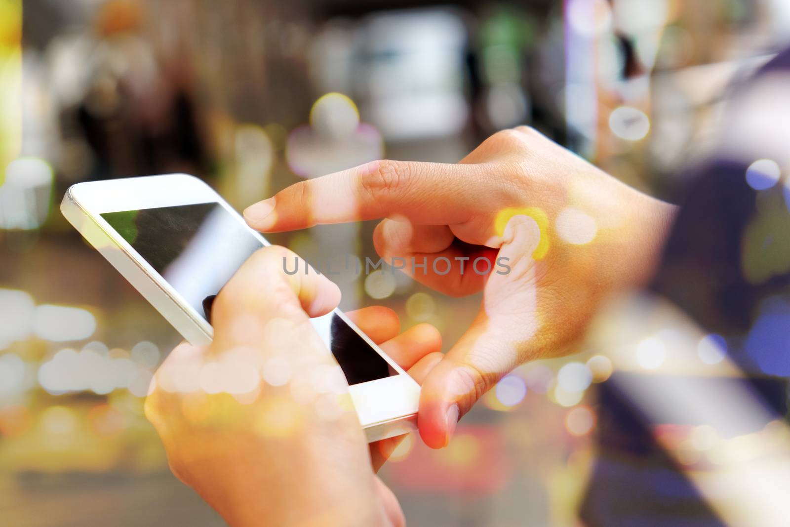 People Using a Smart Phone background,Communication technology