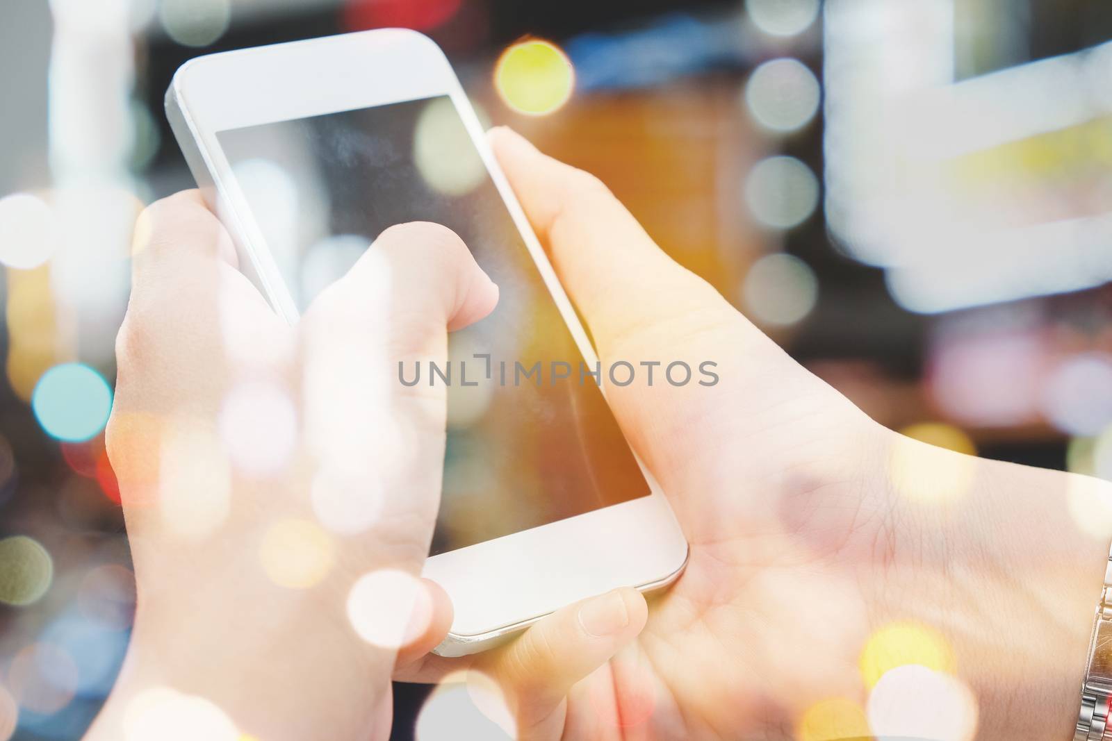 People Using a Smart Phone background,Communication technology