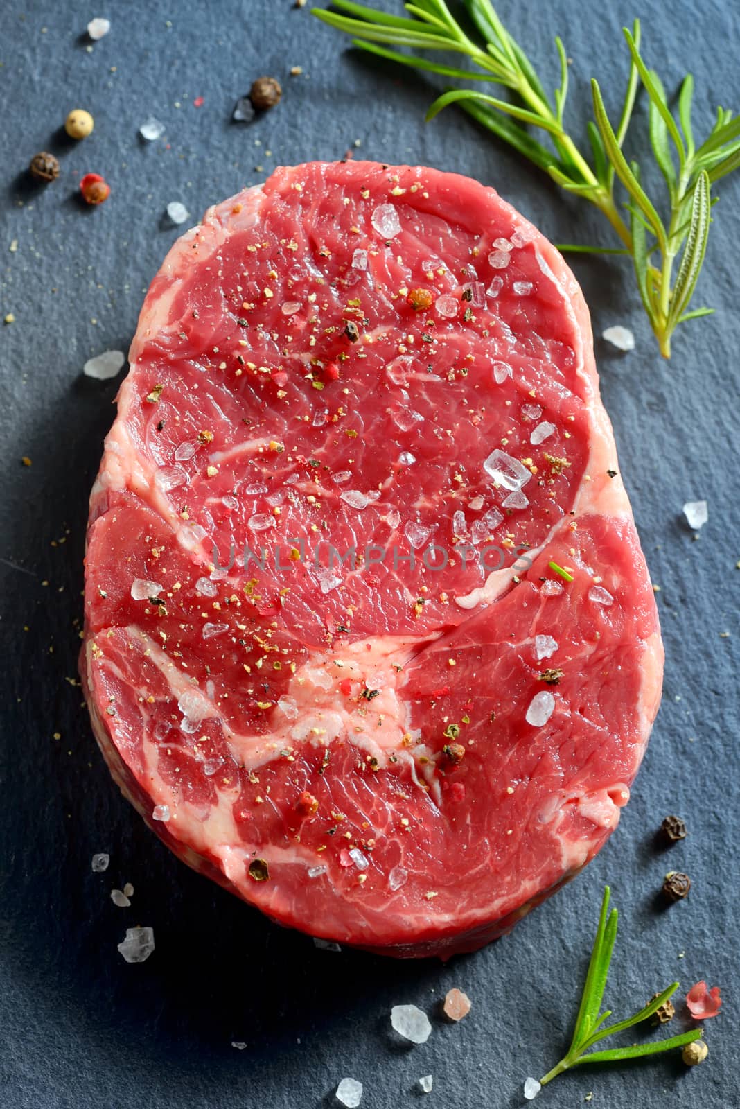 Raw fresh marbled meat Steak