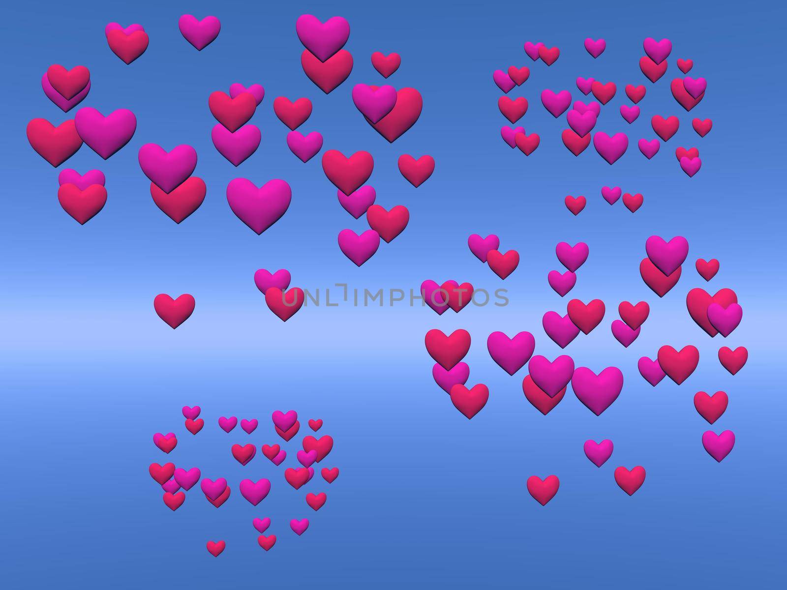 Valentine's Day background - 3d render by mariephotos