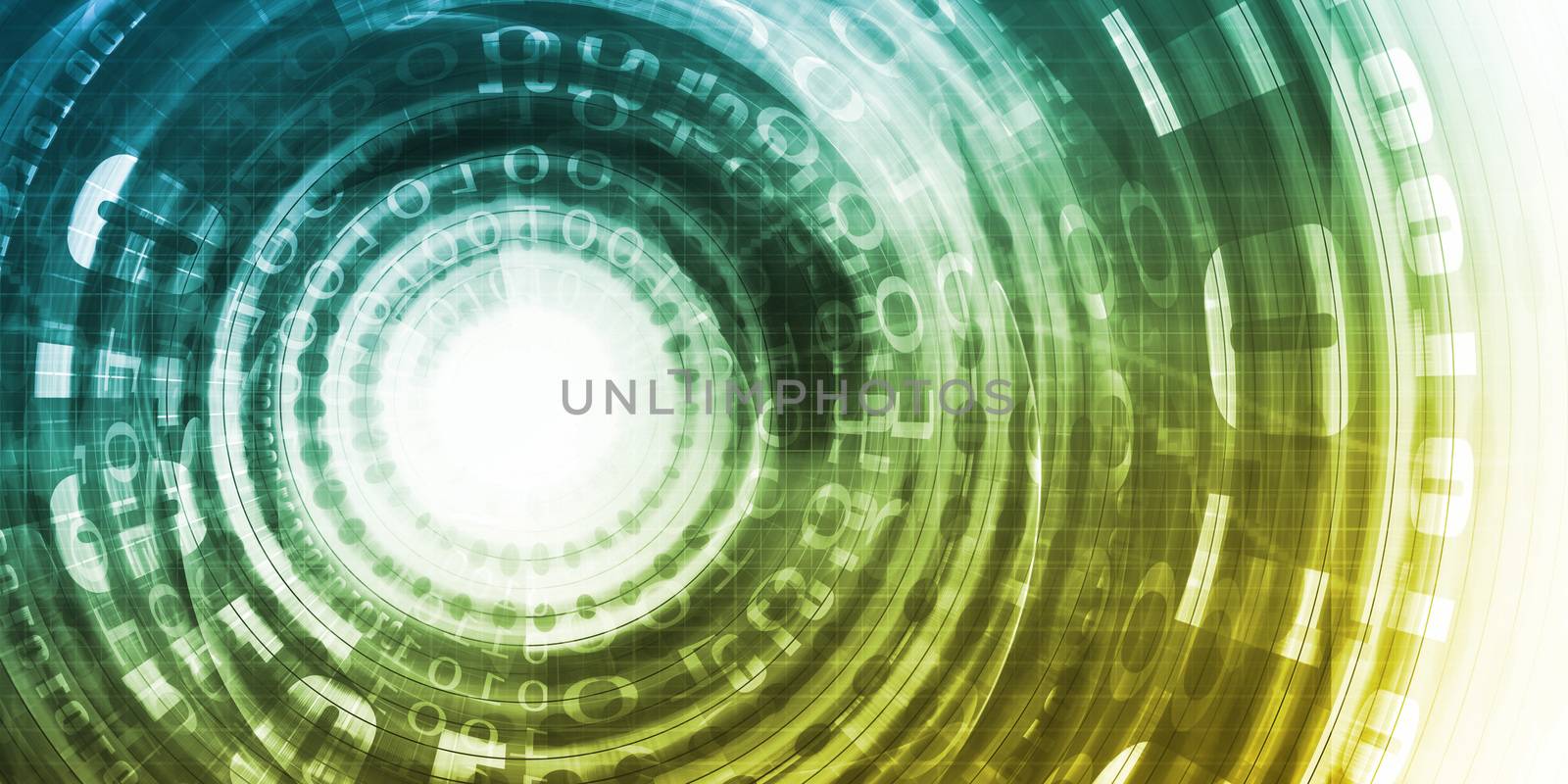 Science Technology Concept with Digital Research and Development