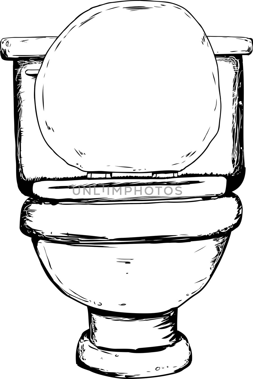 Outlined toilet with shut lid by TheBlackRhino