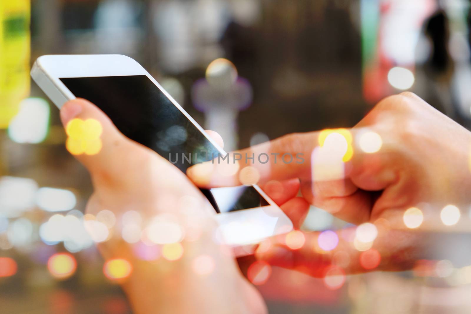 People Using a Smart Phone background,Communication technology