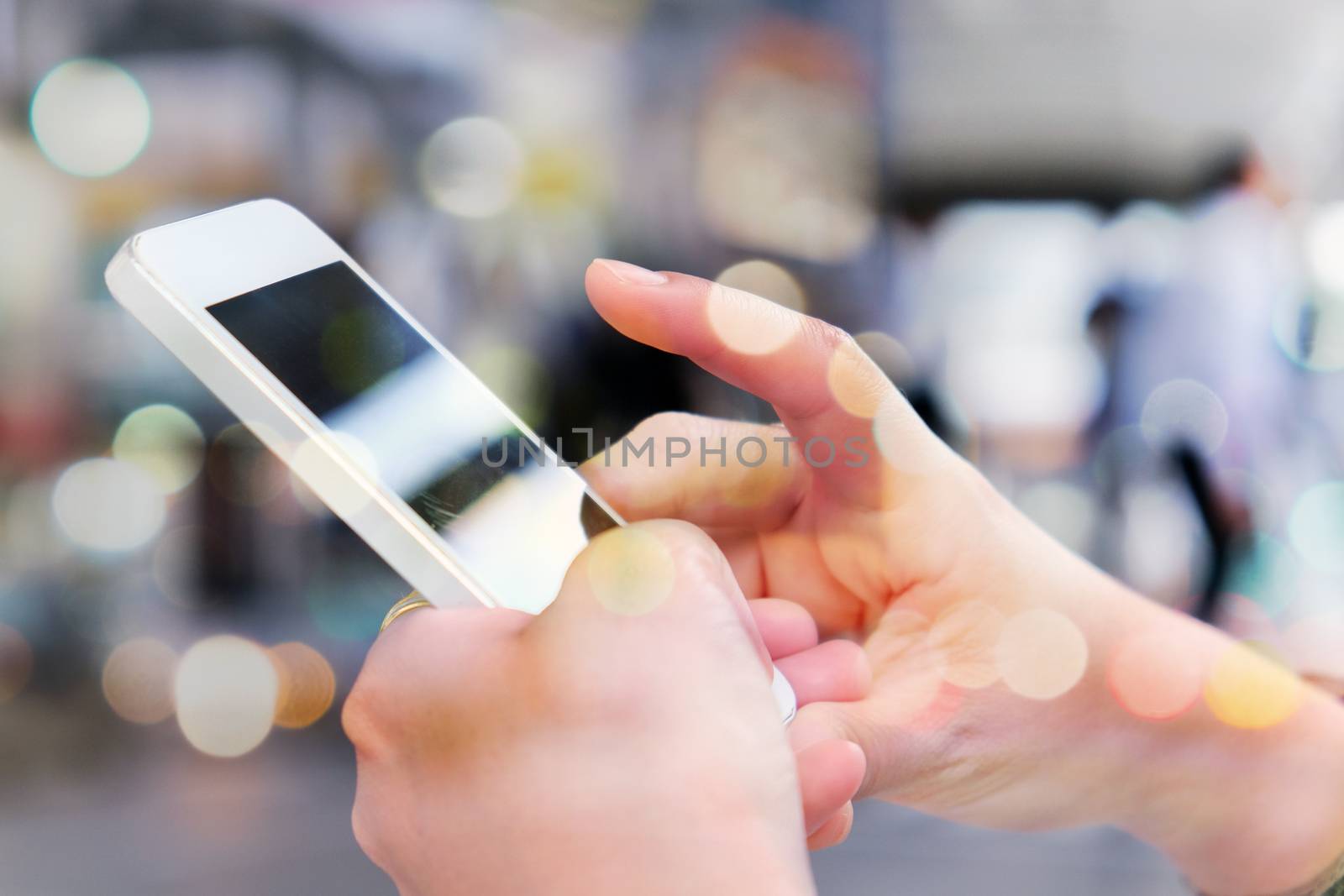 People Using a Smart Phone background,Communication technology