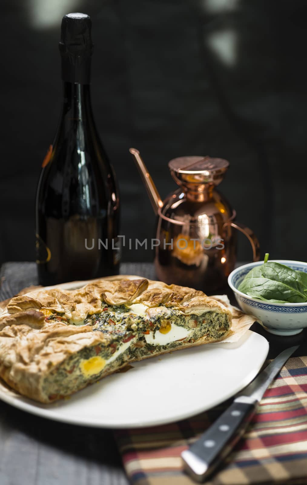 TORTA PASQUALINA . This Easter cake, usually salty,  and during the whole year as very light and healthy aliment.