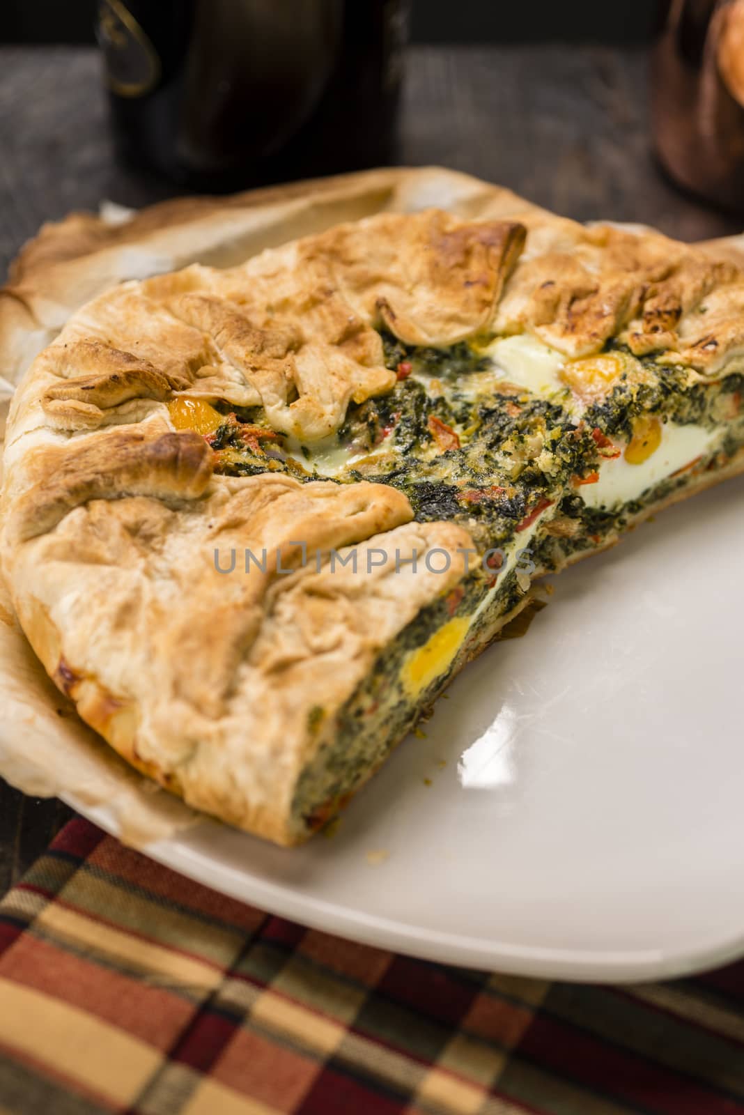TORTA PASQUALINA . This Easter cake, usually salty,  and during the whole year as very light and healthy aliment.