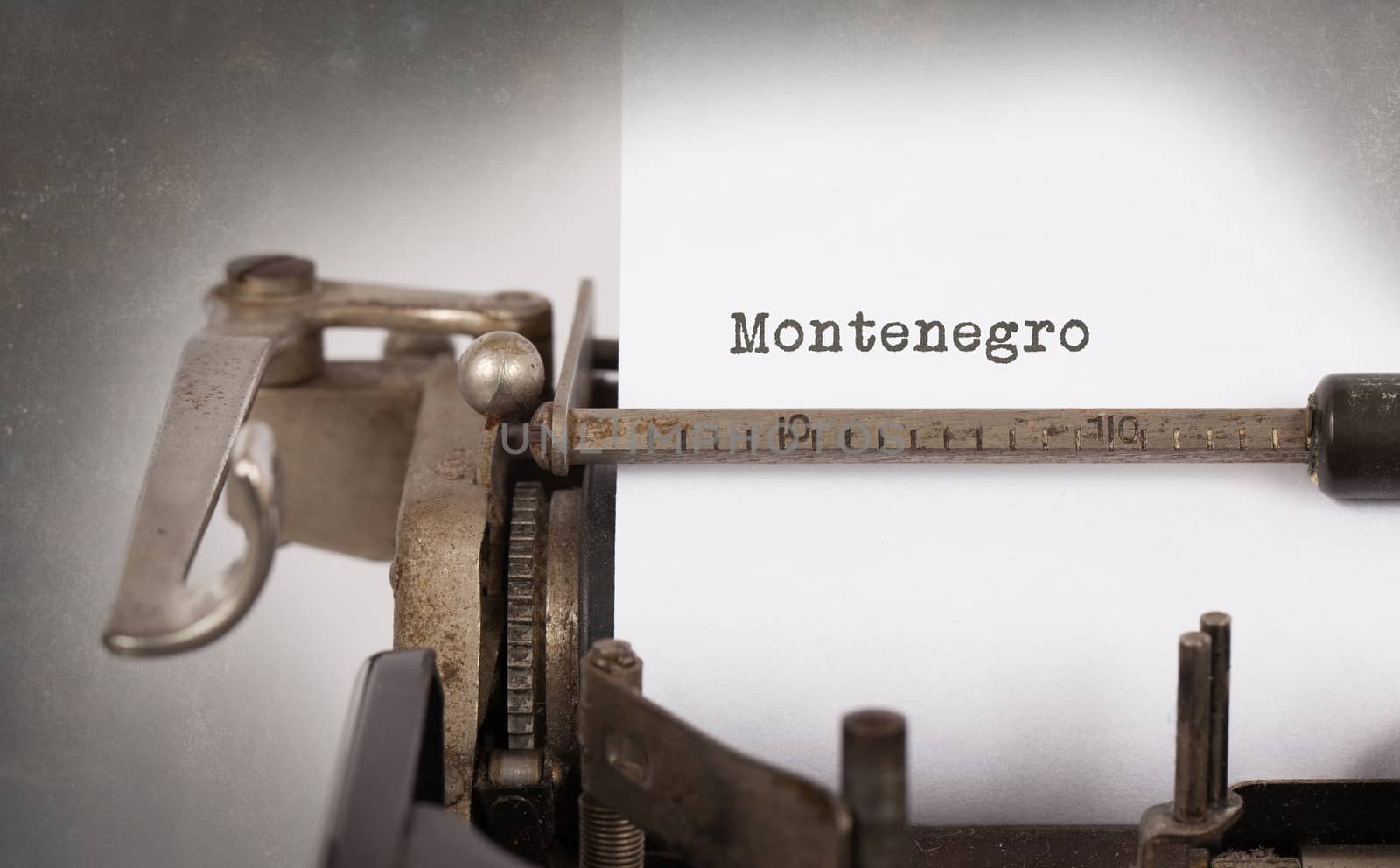Old typewriter - Montenegro by michaklootwijk