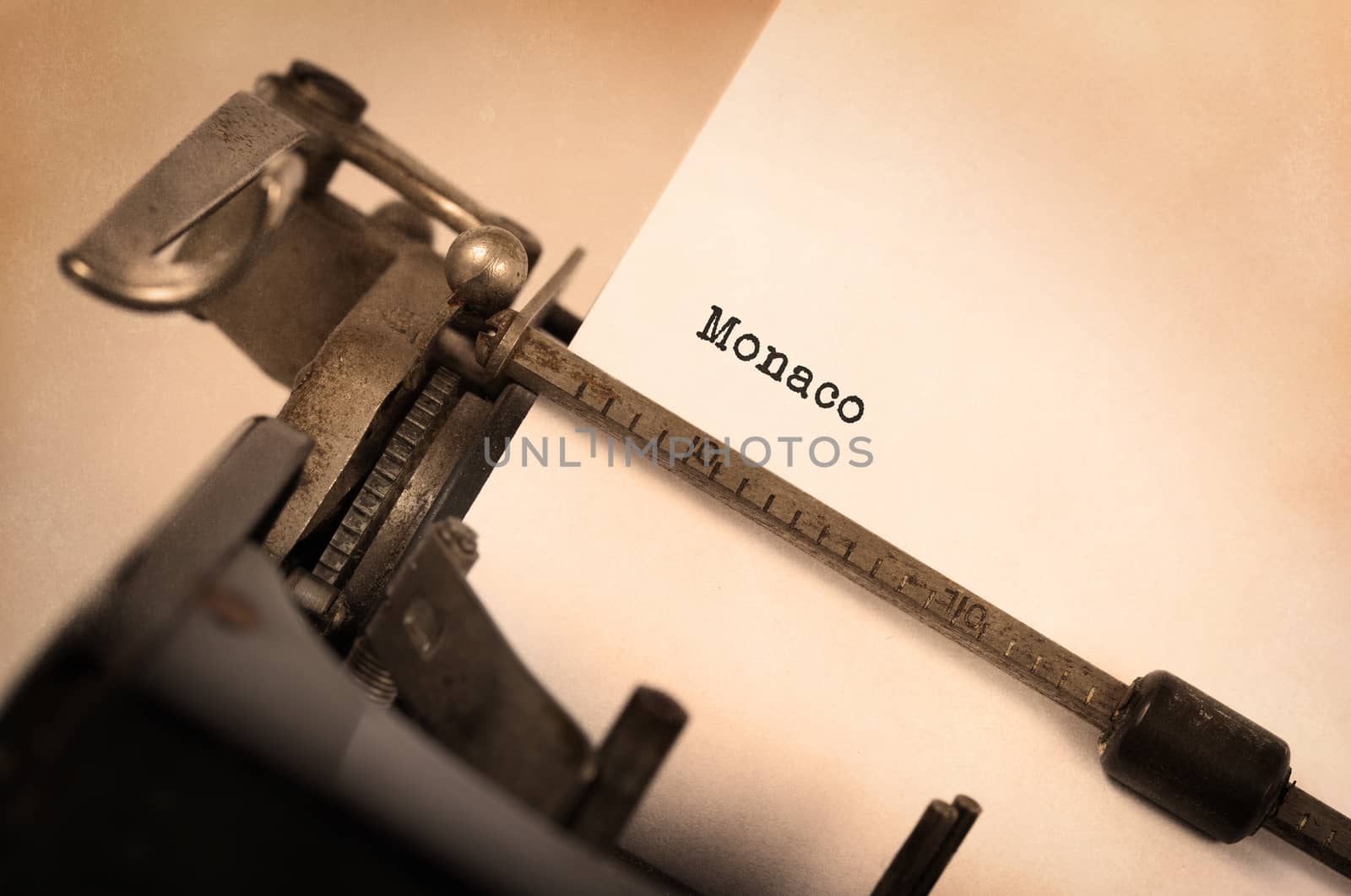 Old typewriter - Monaco by michaklootwijk