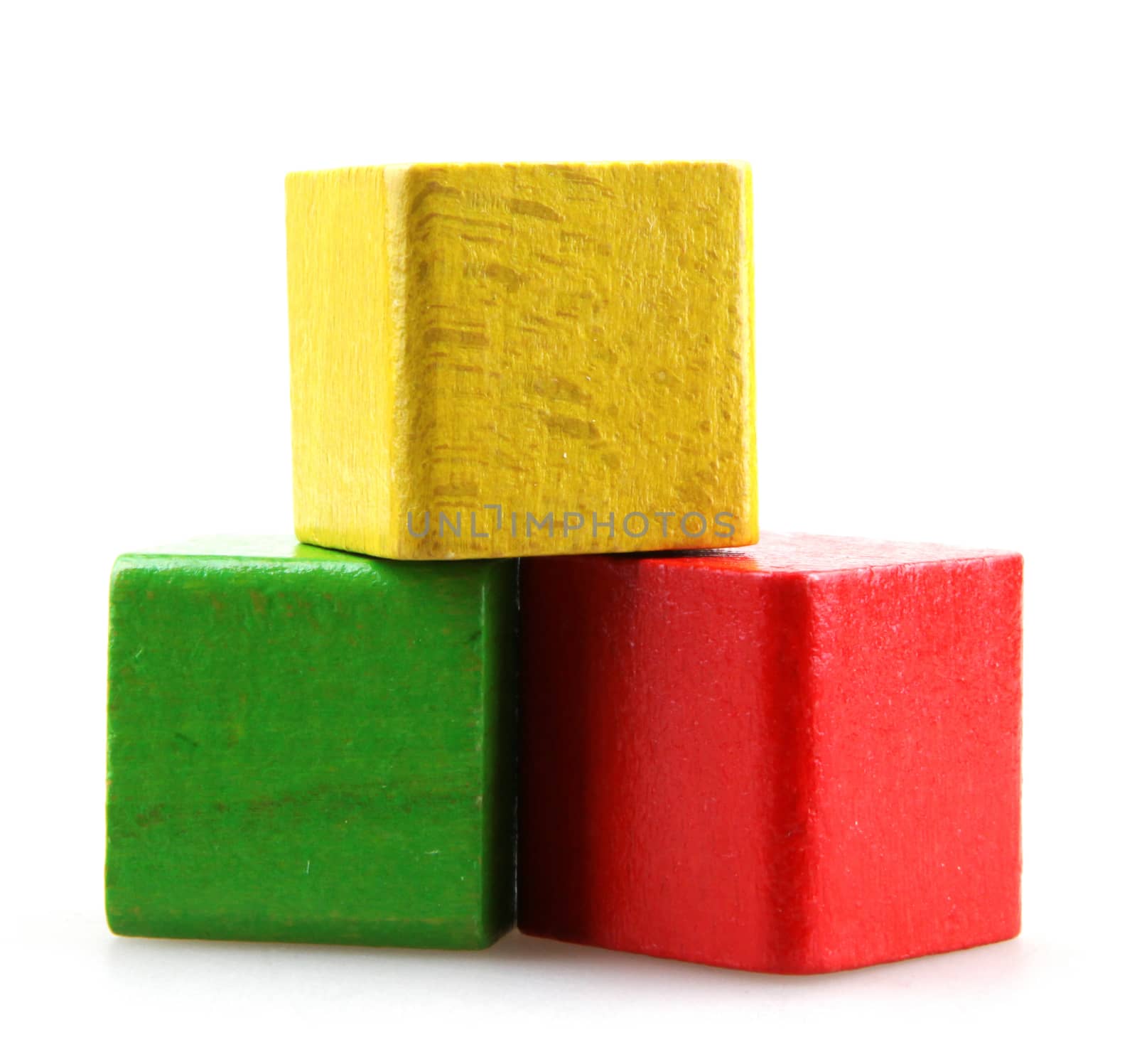 wooden building blocks.