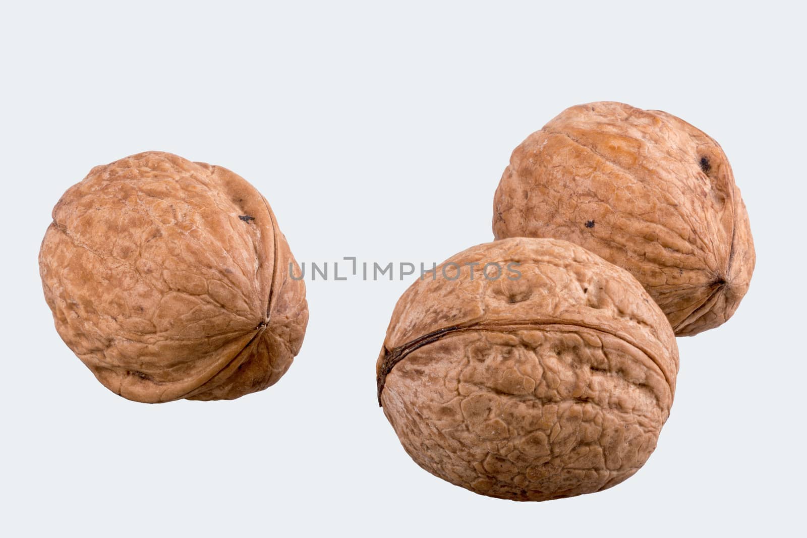 Walnuts isolated on a white background