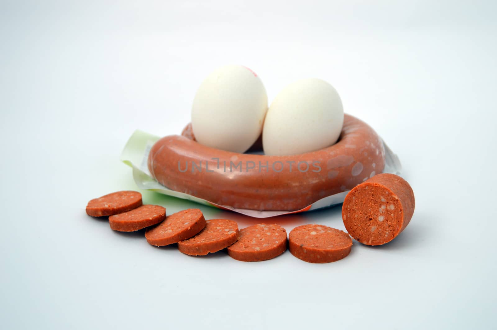 New sausage and egg  visual images by nhatipoglu