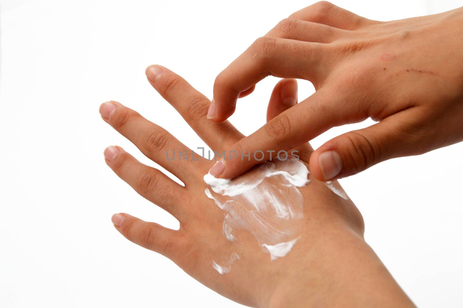 Stock pictures about hand and body cream rides