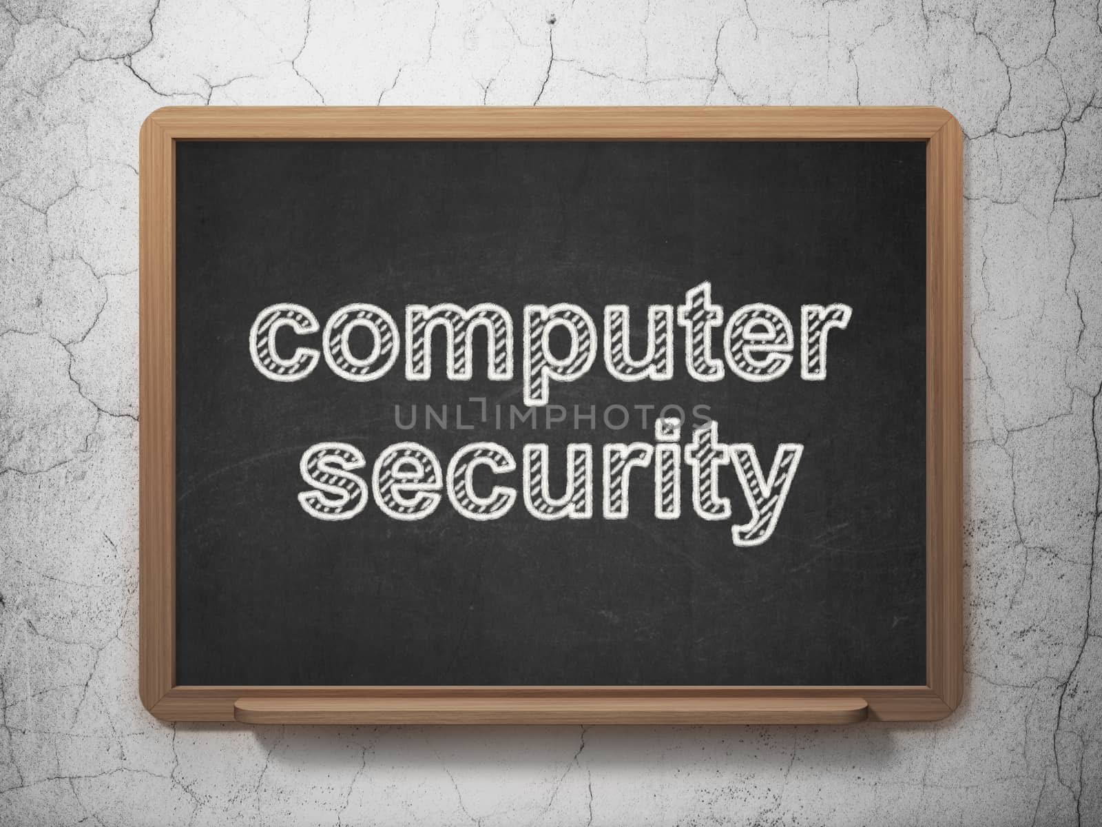 Safety concept: Computer Security on chalkboard background by maxkabakov