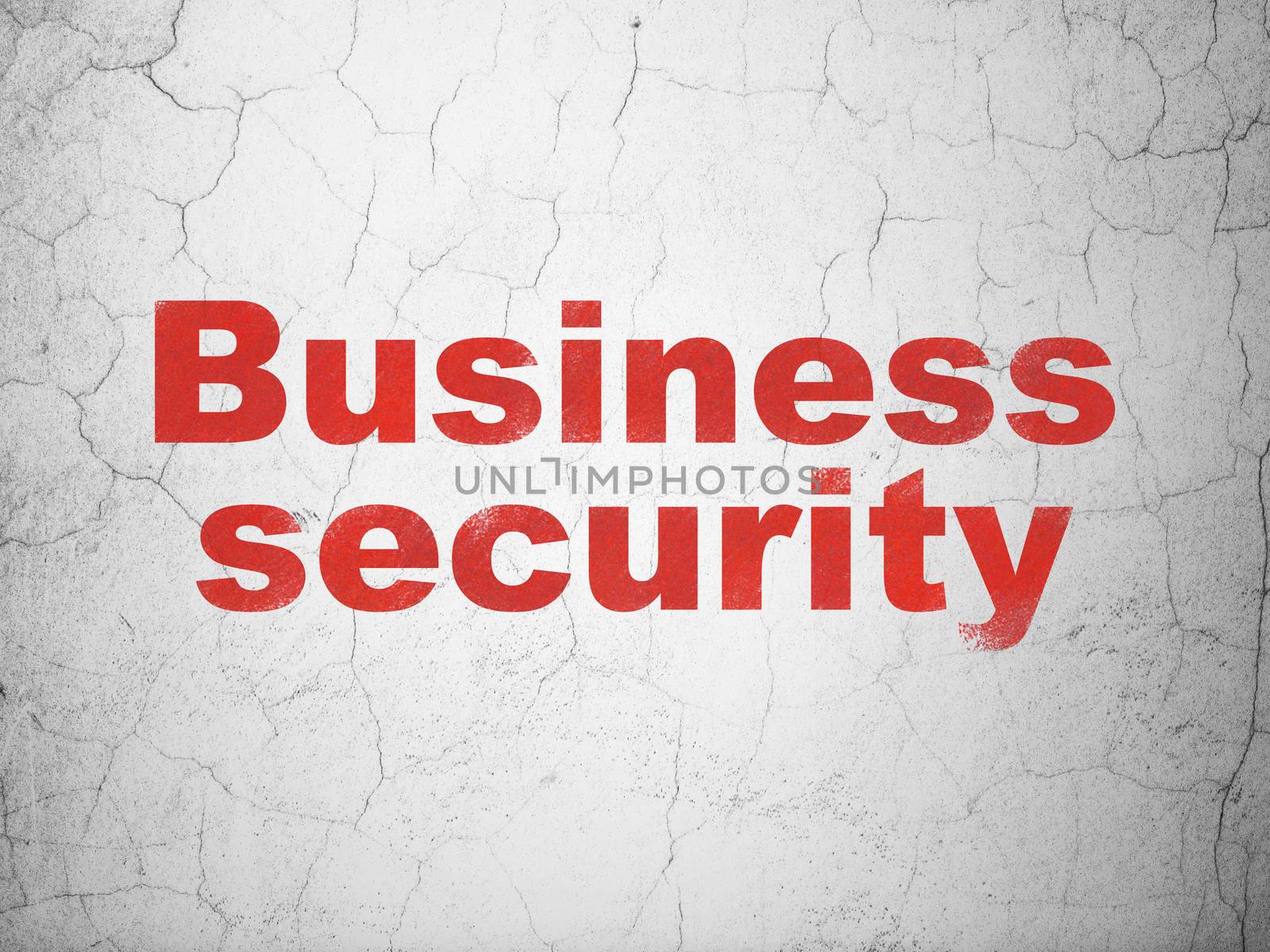 Privacy concept: Business Security on wall background by maxkabakov