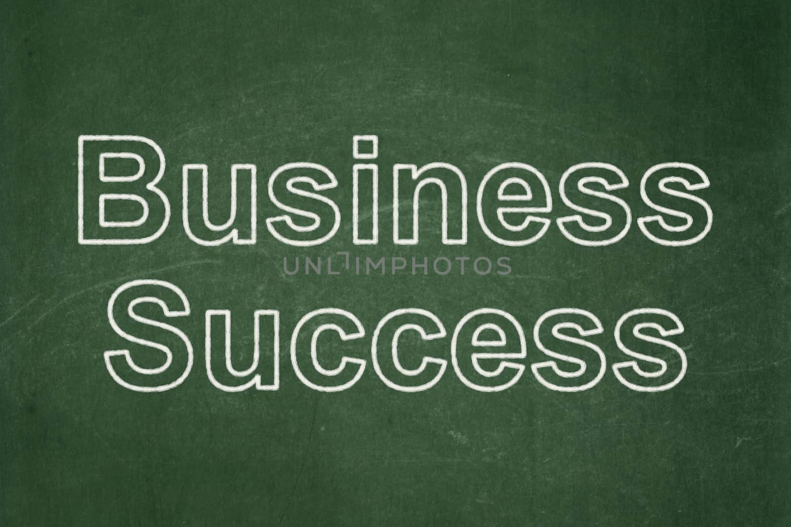 Business concept: Business Success on chalkboard background by maxkabakov