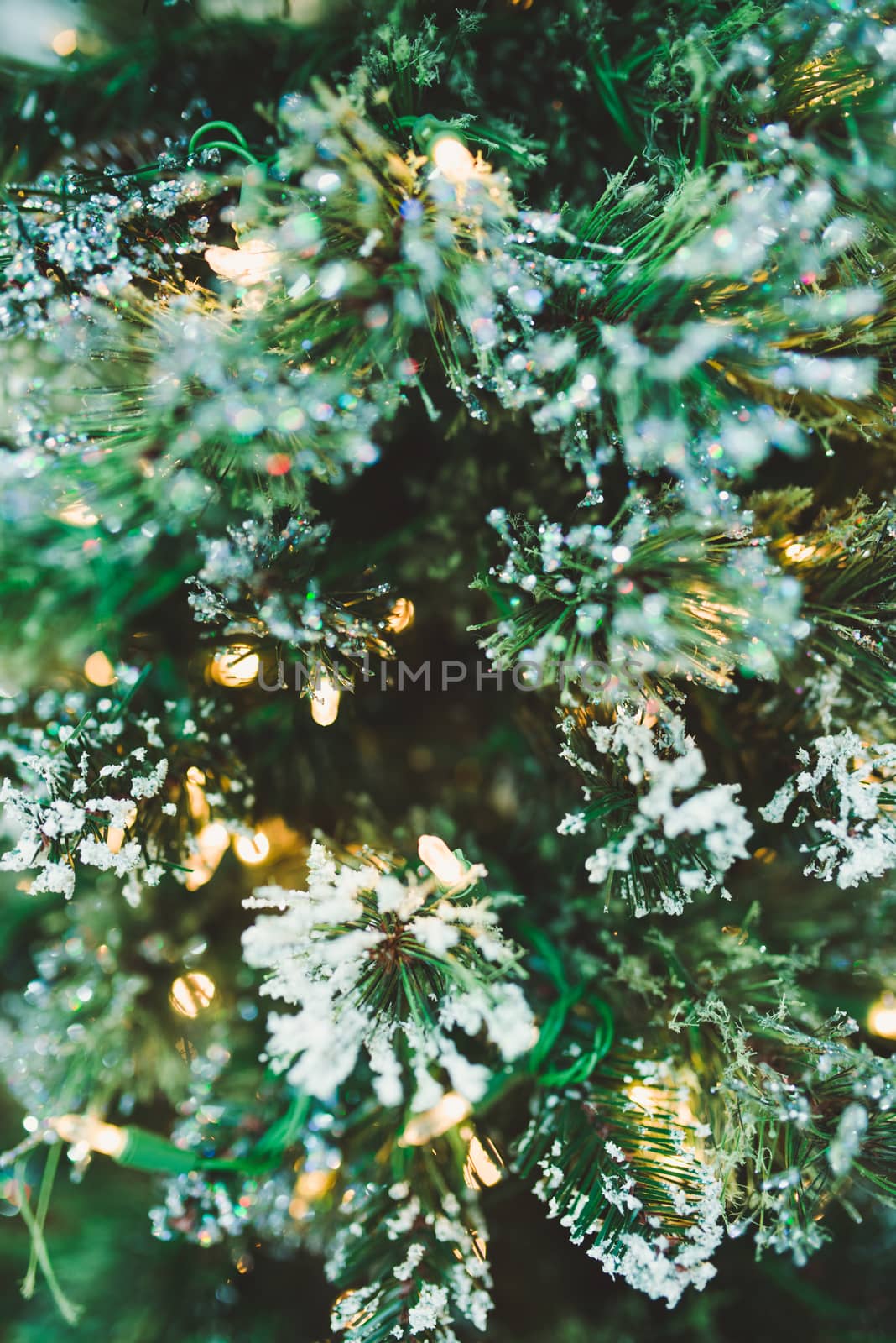 Closeup of Christmas-tree background. Happy new year.