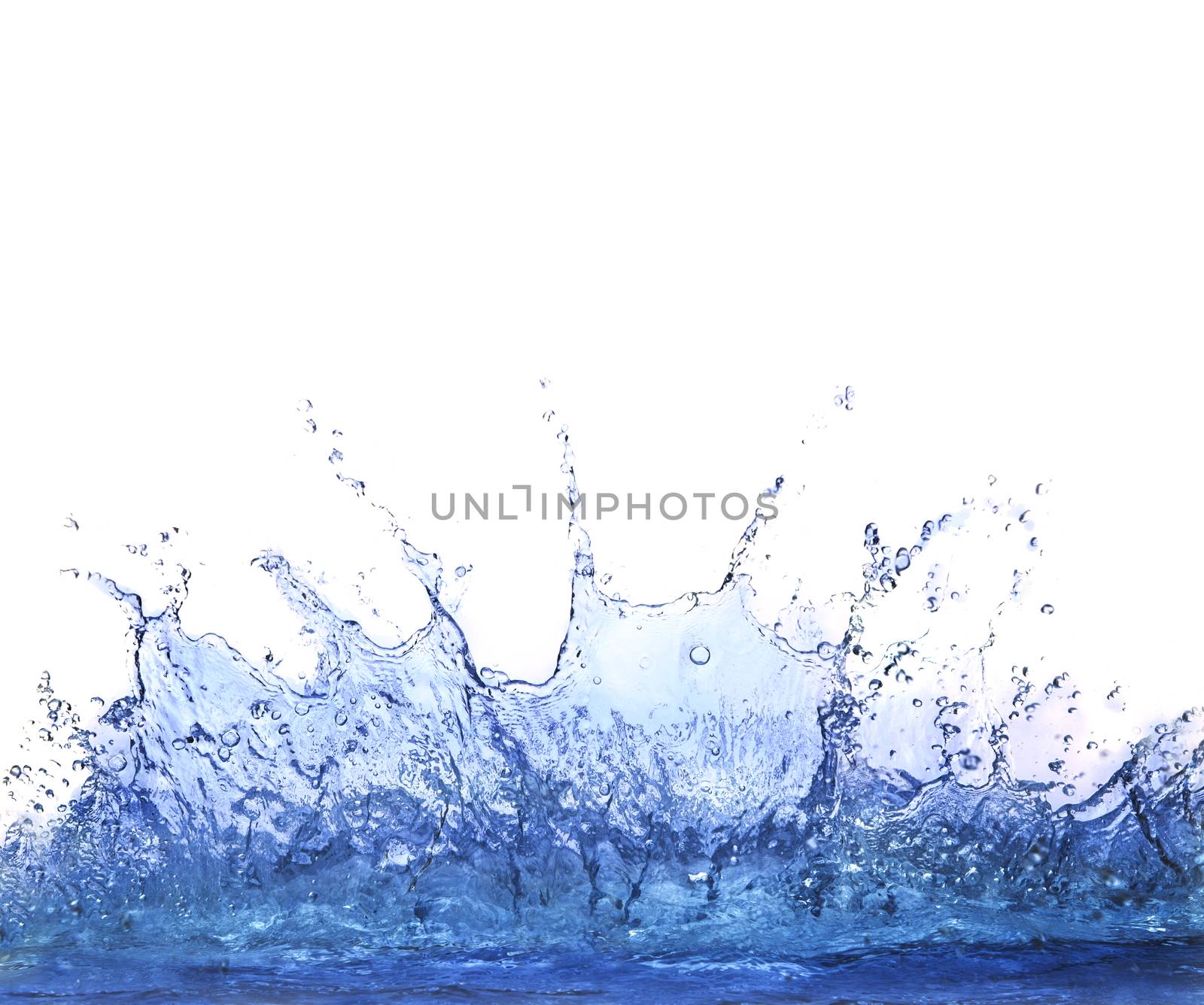 splashing clear water on white background use for refreshment an by khunaspix